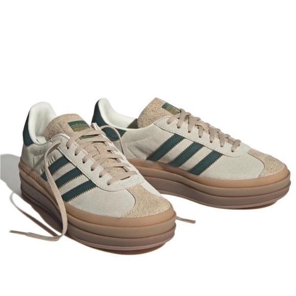 adidas Originals Shoes - adidas Originals Gazelle Bold "Cream White/Green"